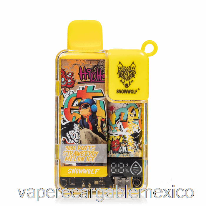 Vape Recargable Snowwolf Easy Smart Ea9000 Desechable Fresa Melón Hielo